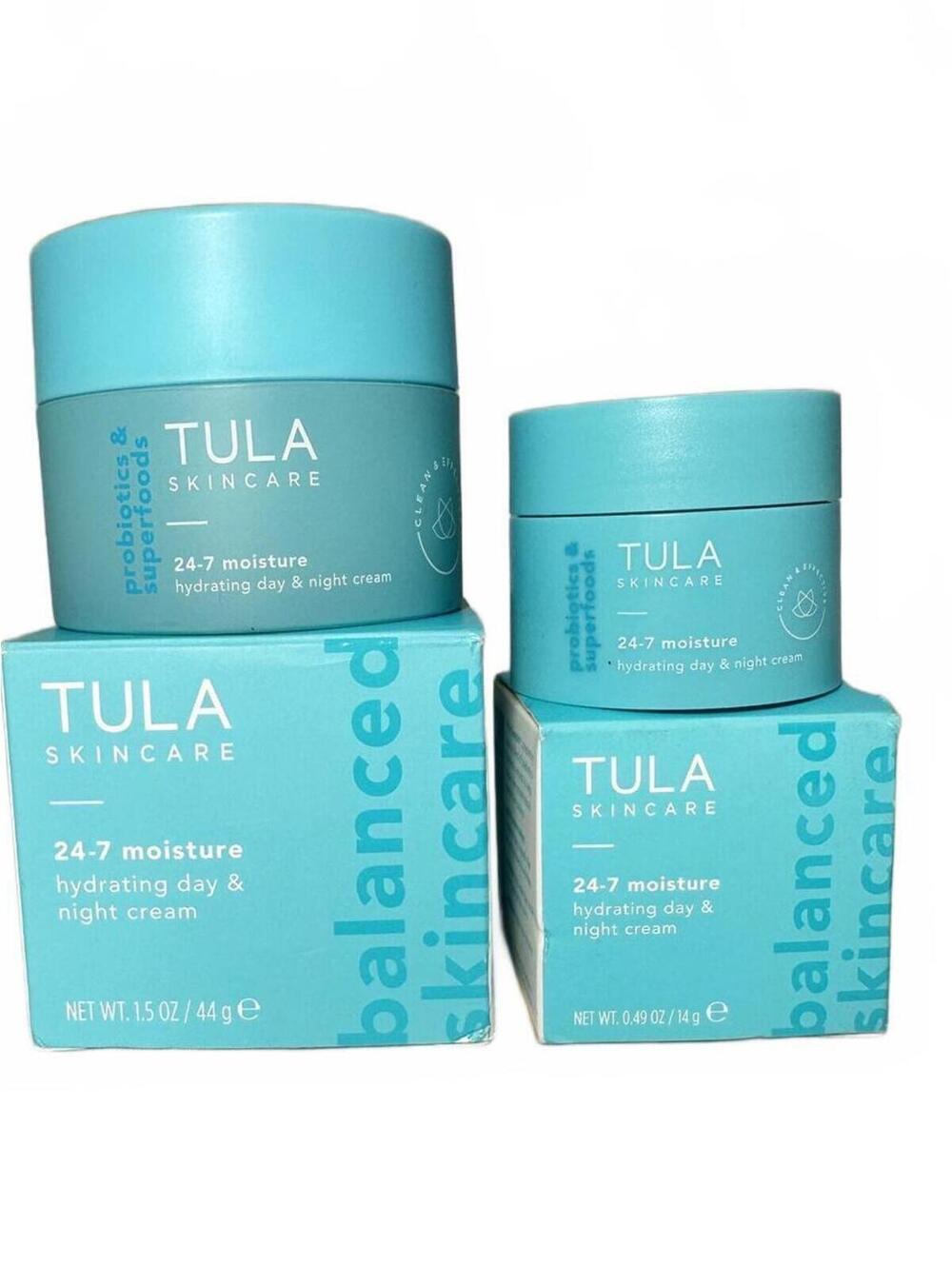 2/$99 ✨ TULA 24-7 Moisture Hydrating Day & Night Cream Set Full + Travel NIB